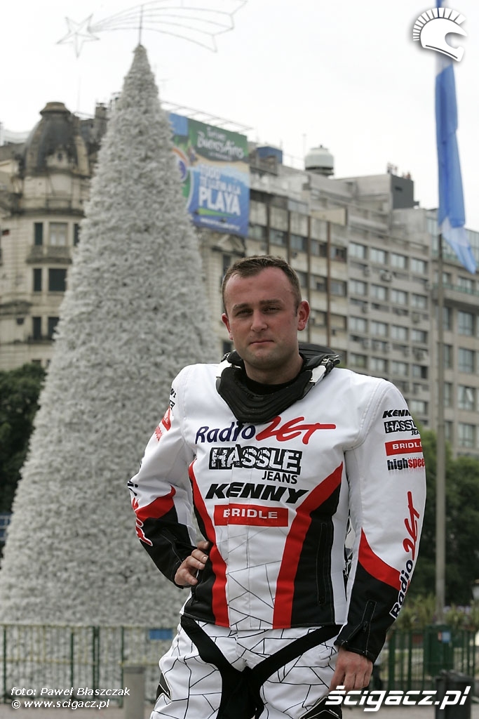 Krzysiek Jarmuz Buenos Aires rozpoczecie Rajdu Dakar 2010