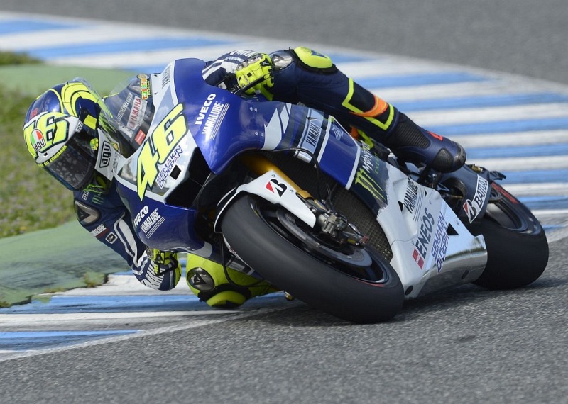 Rossi testy przedsezonowe MotoGP Jerez 2013 z