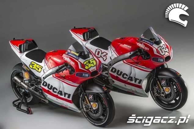 dwa modele Ducati Desmosedici GP14