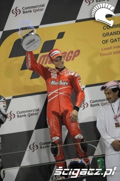 Stoner Podium MotoGP Katar