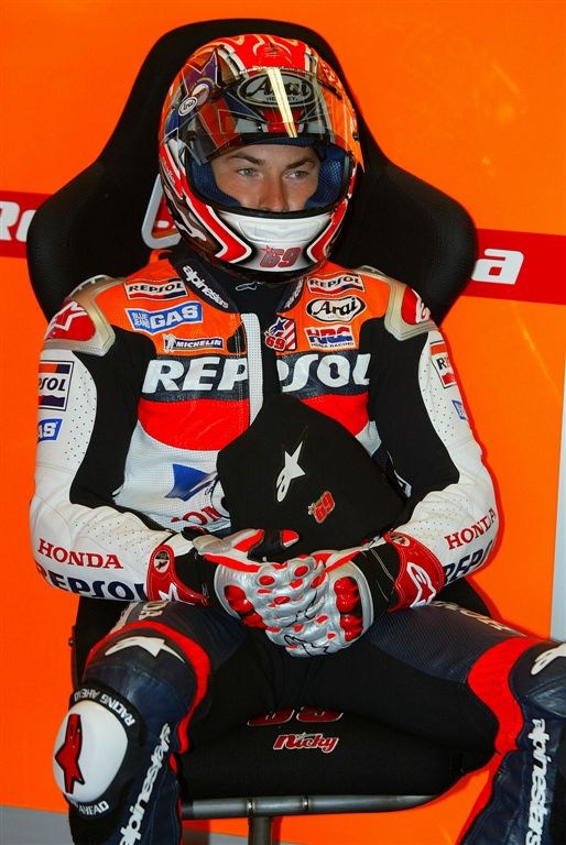 Hayden przed wyscigiem foto Honda