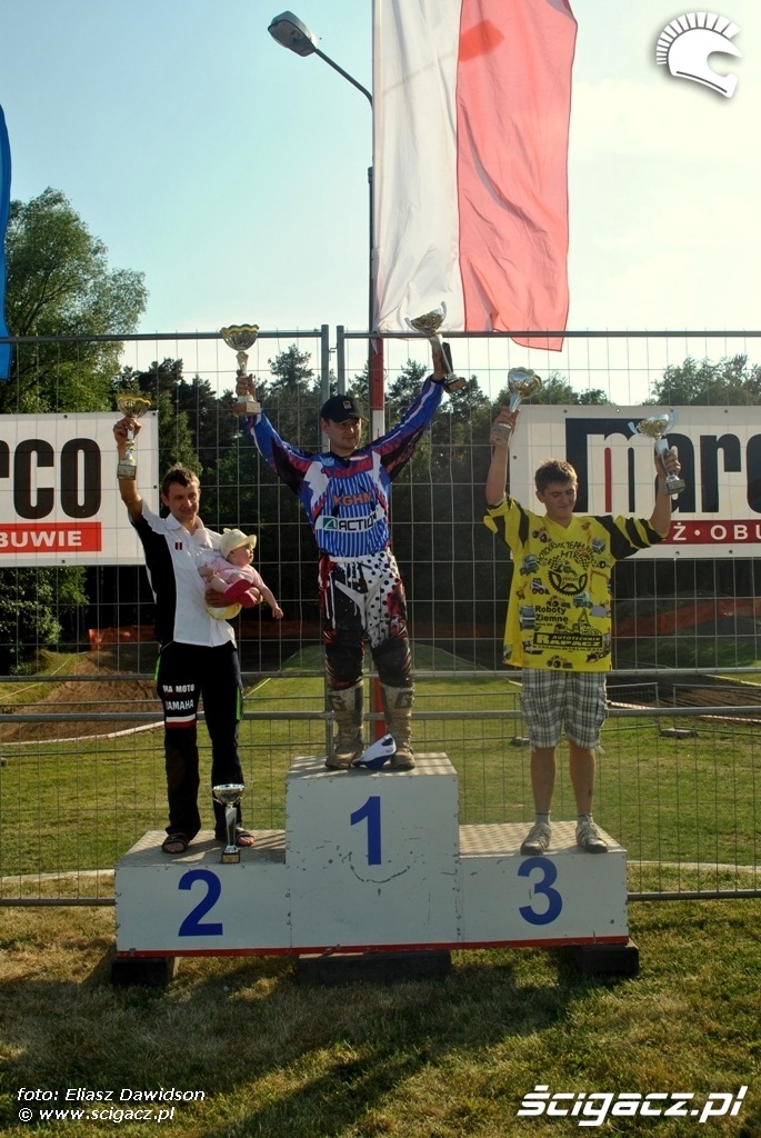 podium mx2 Puchar Polski Wschowa