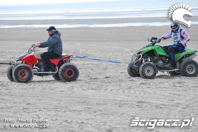 Le Touquet 2010 wyscig quadow awaria pojazdu