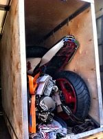 Przewoz motocykla w skrzyni