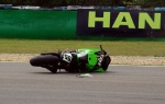 Laconi motorcycle after crash Brno circuit