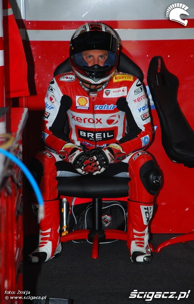 Michel Fabrizio Ducati box