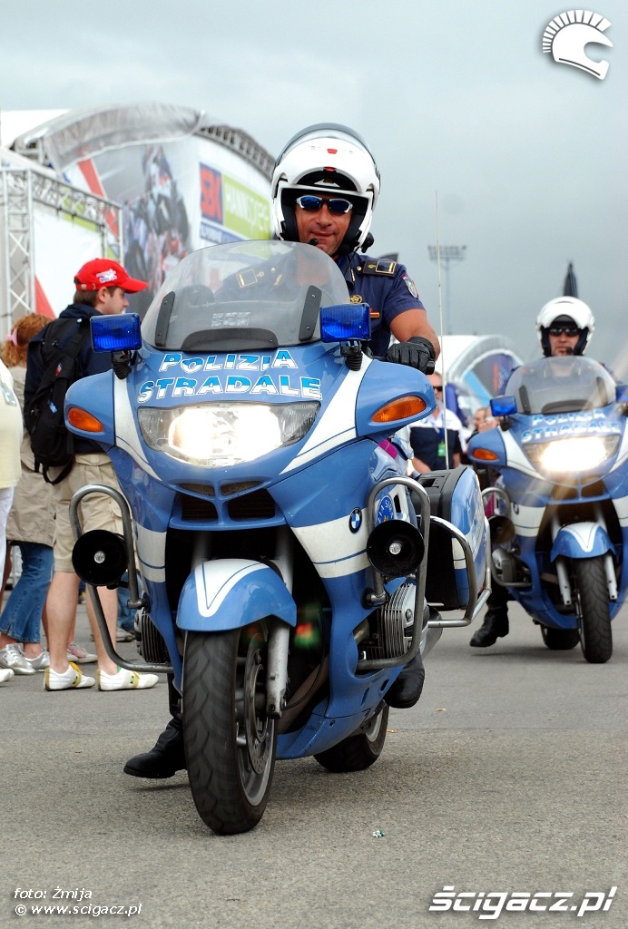 Italian police on bikes