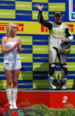 Carlos Checa podium Brno