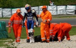Yamaha Racing France rider after crash
