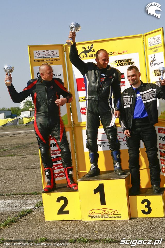 podium moto plus bemowo gecko cup 1 4 mili 2009 b mg 0209