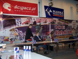 Banery reklamowe konferencja prasowwa Sanok Cup Racing 2010