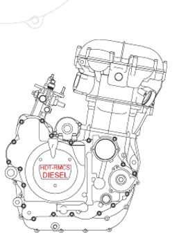 schemat silnika HDT JP8 Diesel