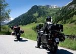 W trasie Alpy na motocyklu