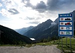 Wjazd do Wloch Alpy na motocyklu