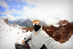 podczas wspinaczki na Elbrus