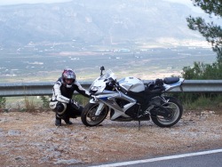 Zima na motocyklu w Hiszpanii rejony Alicante