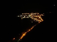 Miasto noca - widok z gory