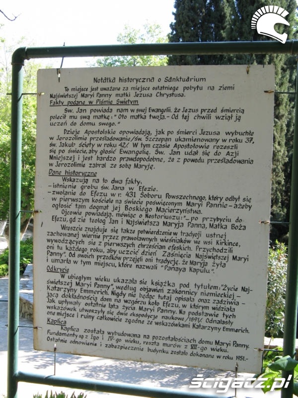 tablica informacyjna w Meryemana