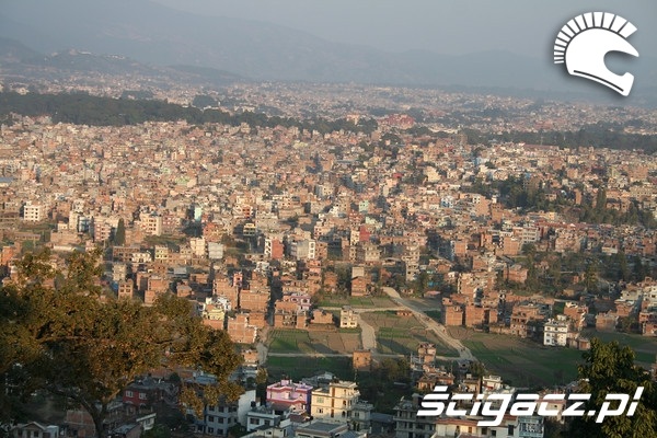 widok na Kathmandu