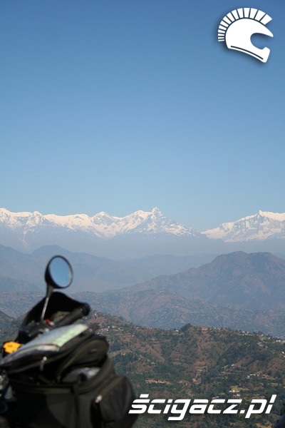 widok na gory Nepal
