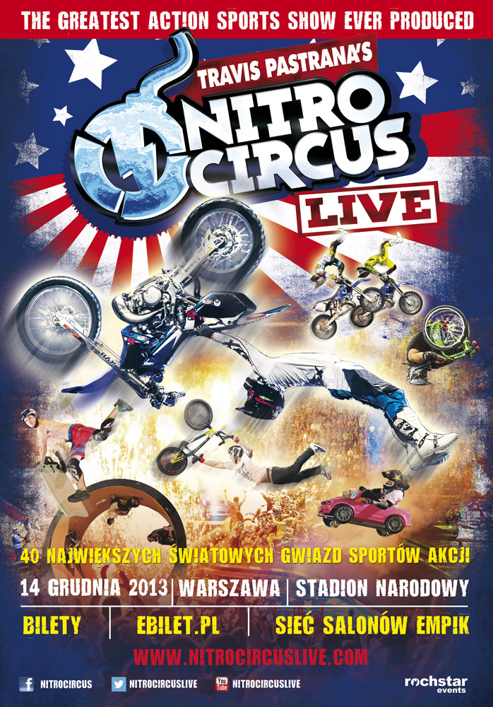 Nitro Circus plakat Stadion Narodowy