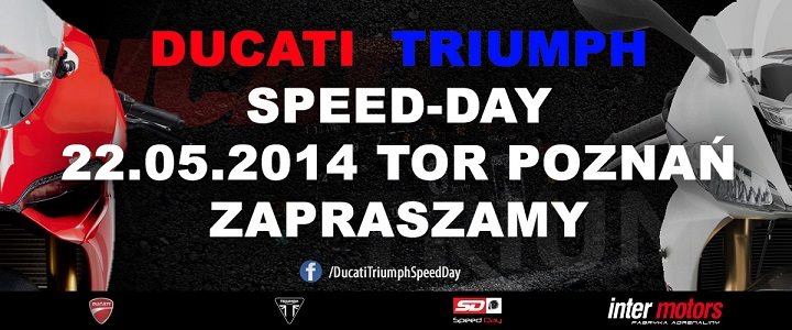 plakat Ducati Triumph Speed Day