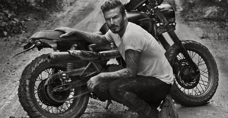 david beckham wasy motocykl