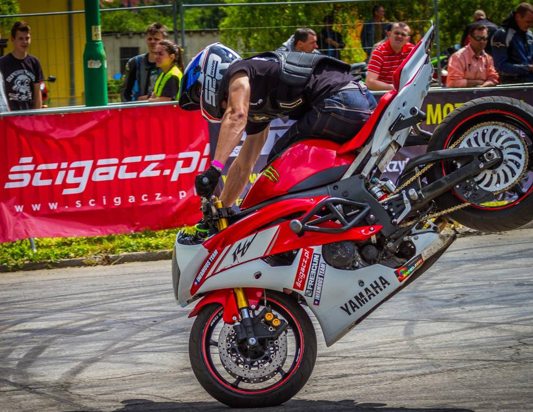 Toban stoppie Moto Show Bielawa Polish Stunt Cup 2015 z
