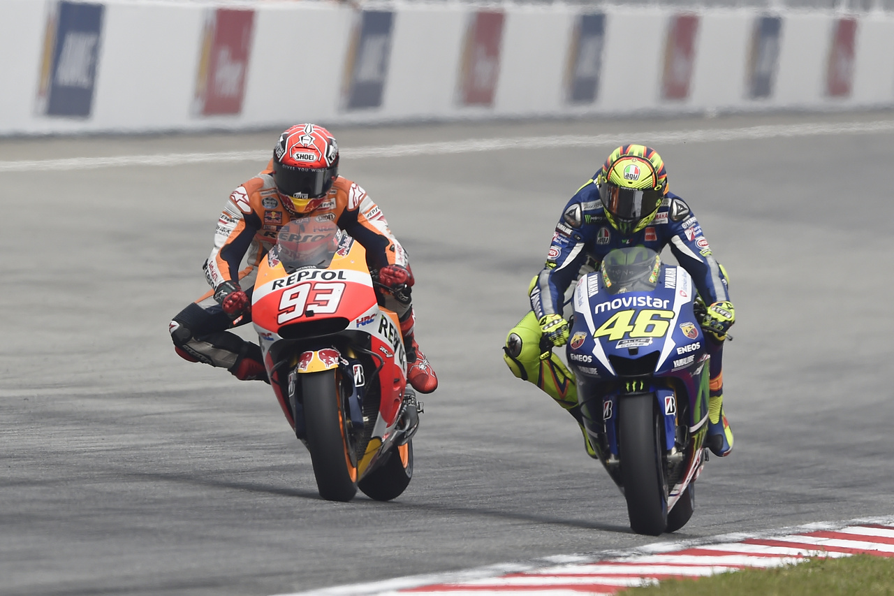 motogp sepang 2015 Rossi Vale vs Marquez z