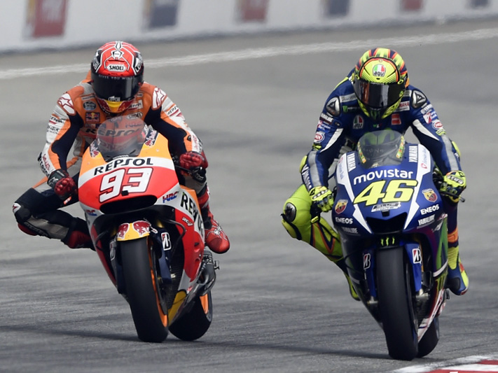 motogp sepang 2015 Rossi Vale vs Marquez z