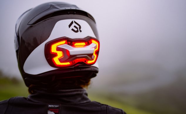 this motorcycle helmet device promises to make you more visible in traffic 1