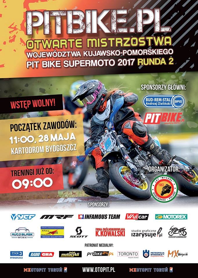 Mistrzostwa pit bike 2017 plakat