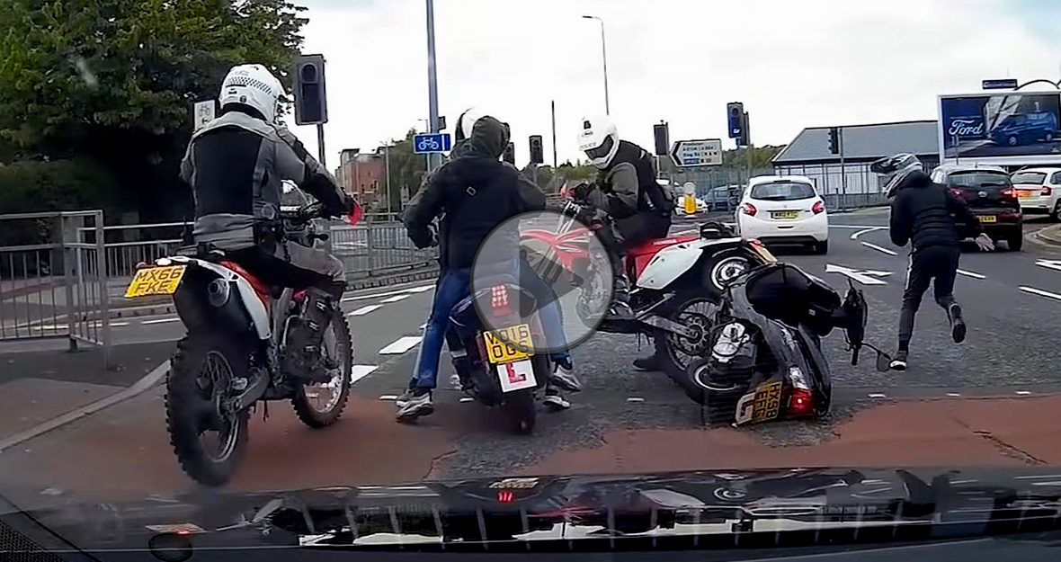 zlapani zlodzieje skuterow z