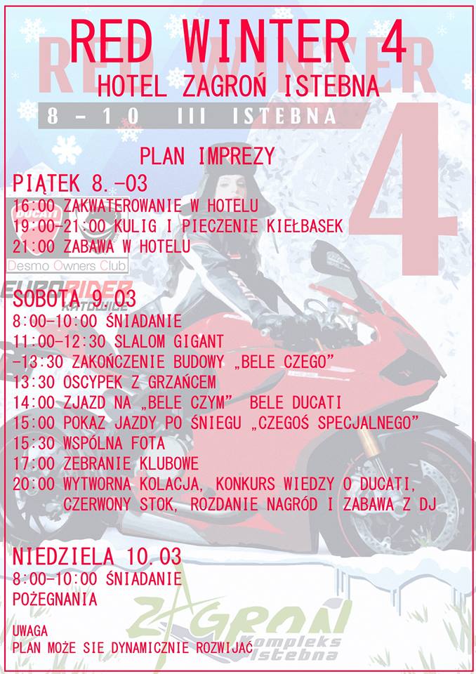 Plan Ducati Red Winter 2019
