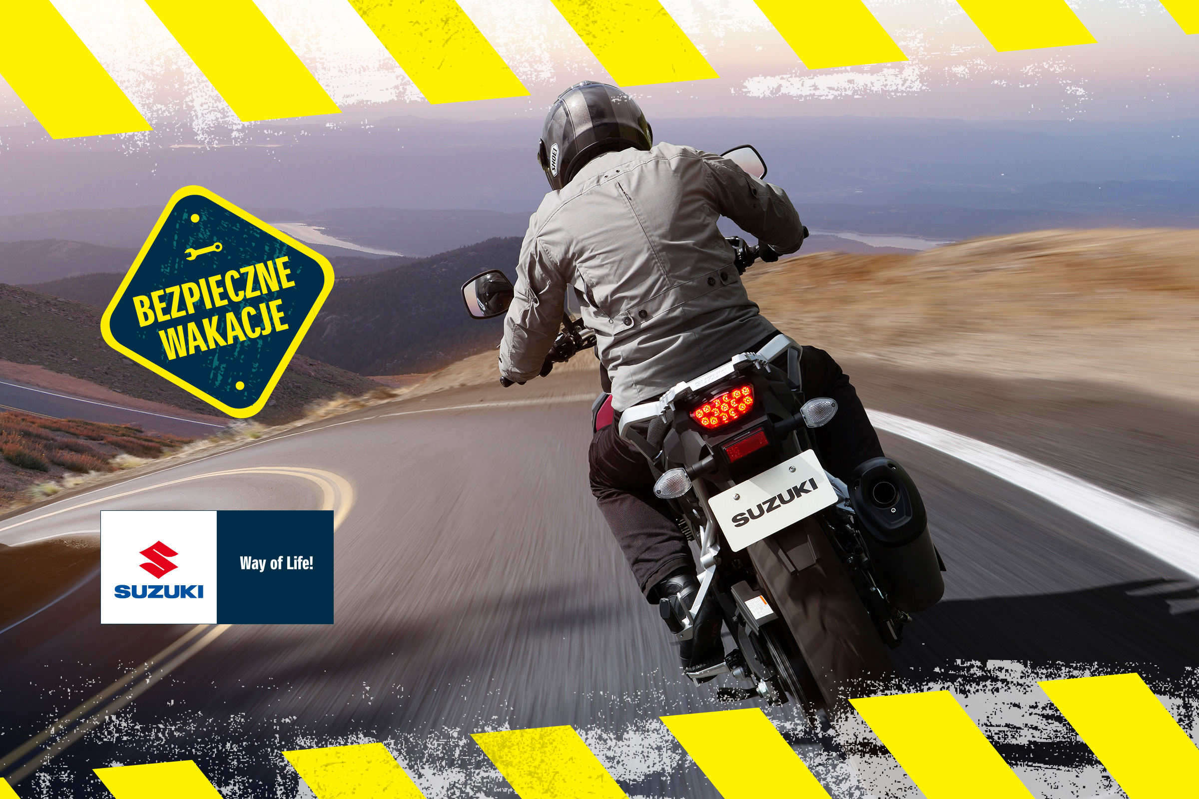 Bezpieczne wakacje na motocyklu z Suzuki
