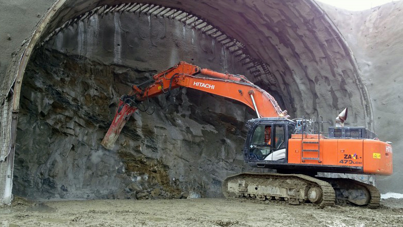 Budowa tunelu S7 2 z