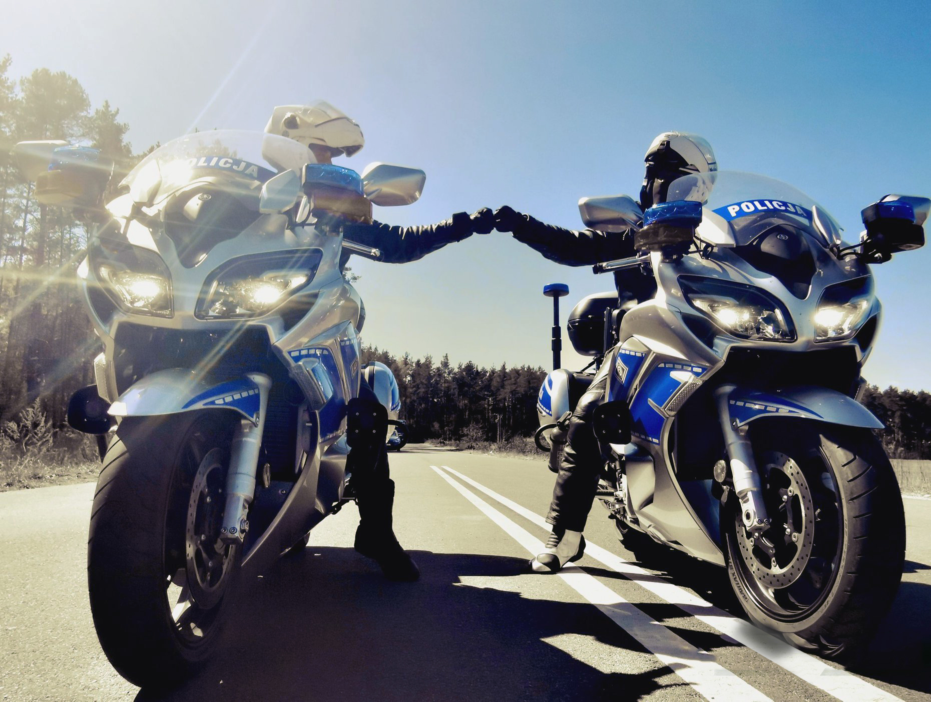 policja motocykl zz z