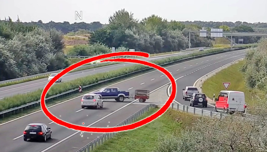 pod prad na autostradzie z