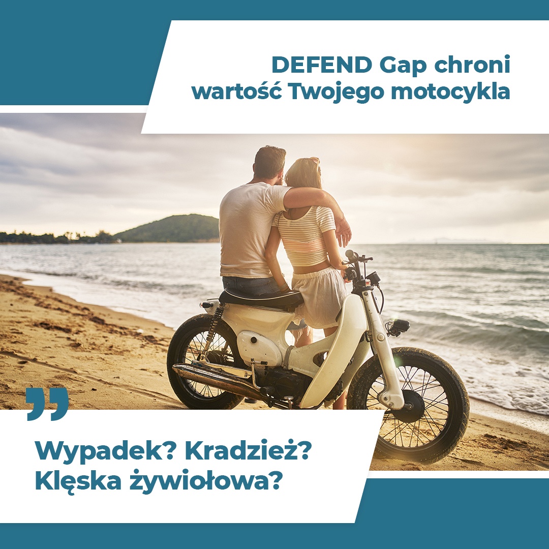 Ubezpieczenie DEFEND Gap ochrona motocykla