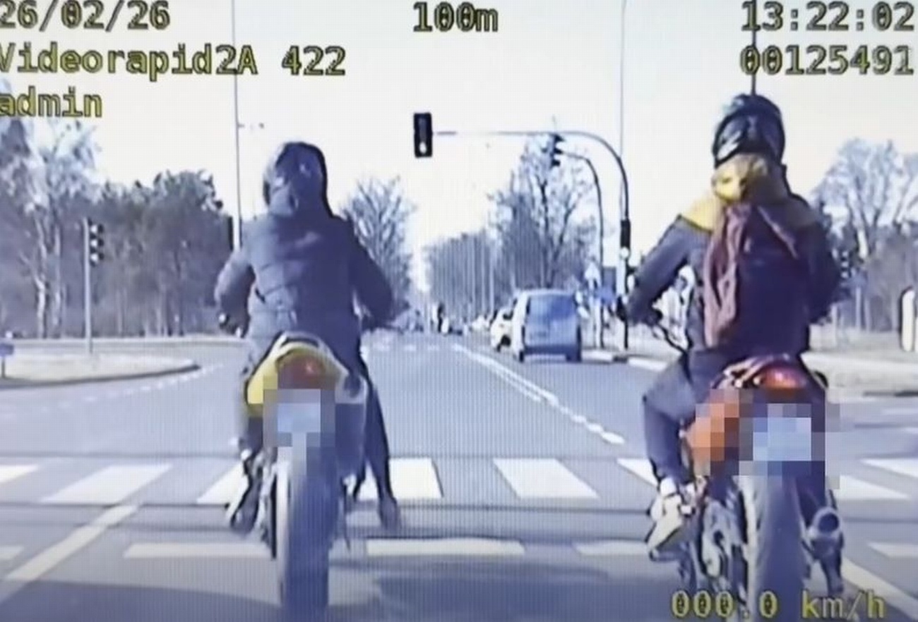 policja wideorejestrator motocyklisci z
