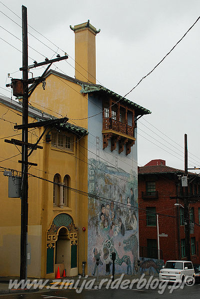 Domy w dzielnicy chinskiej w San Francisco