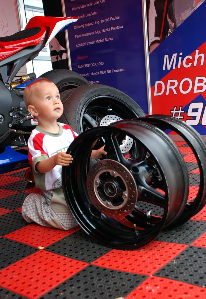 World Superbike Brno round drobny child